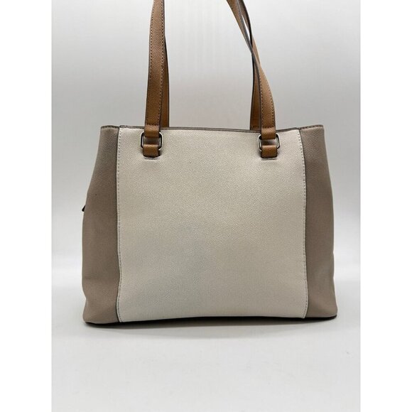 Guess Trixy faux-leather medium tote shopper bag - Taupe /Beige (Used) - Picture 8 of 12